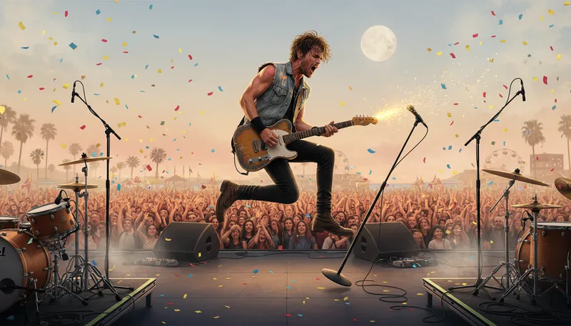 Illustration of jovi: A nickname for the singer Jon Bon Jovi.