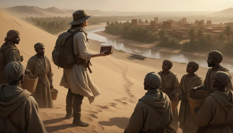 Illustration of missionary: A person who spreads a religious faith.
