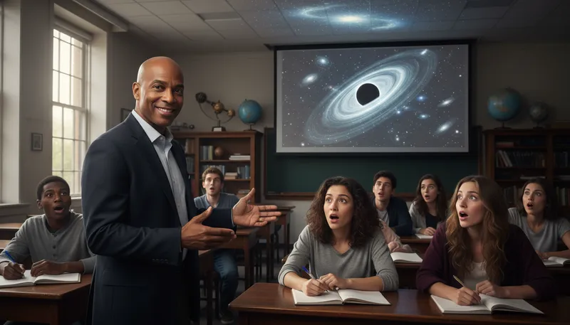 Illustration of degrasse: A surname of a famous astrophysicist.