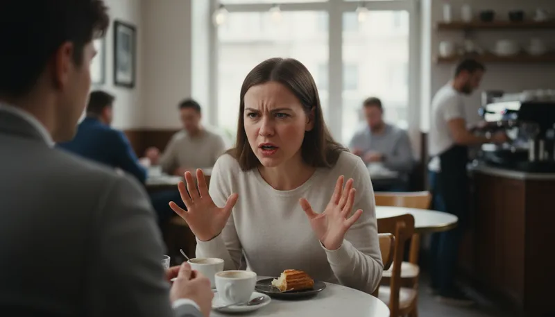 Illustration of protest too much: to deny something excessively, suggesting guilt