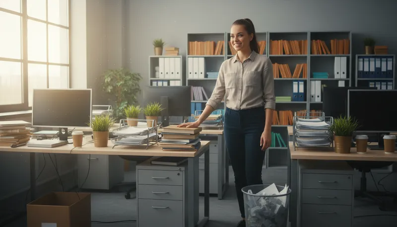 Illustration of employee: A person who works for a company.