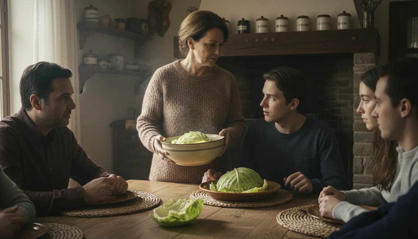 Illustration de I don't chew my cabbage twice : I do not repeat myself.