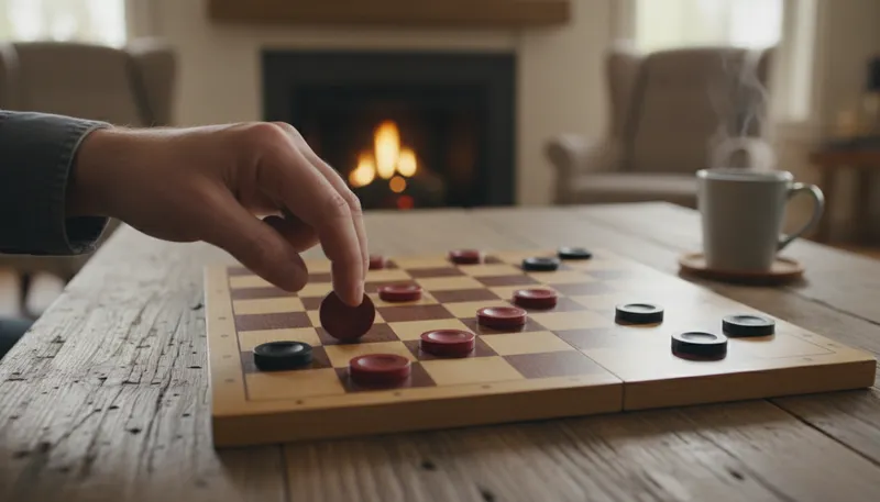Illustration of checker: game piece used in checkers.