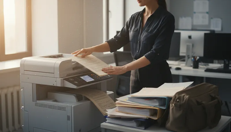 Illustration of xerox: To make a copy using a photocopier.