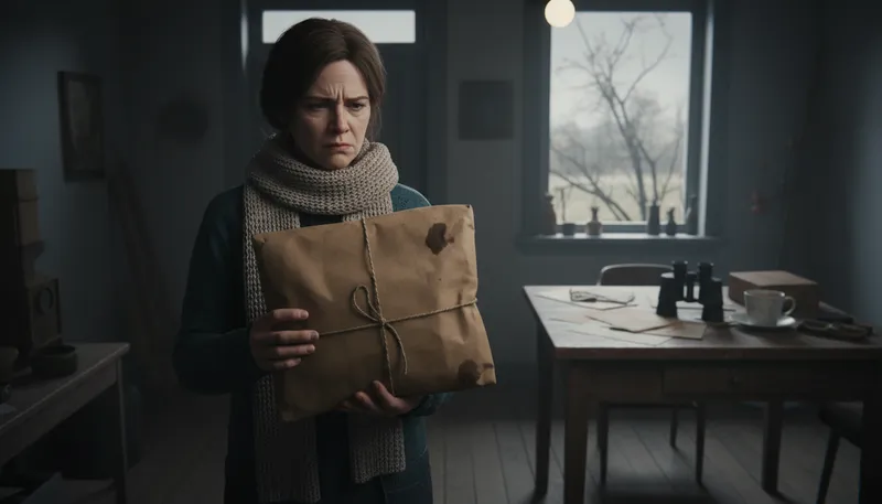 Illustration of suspiciously: In a way that shows doubt or distrust.