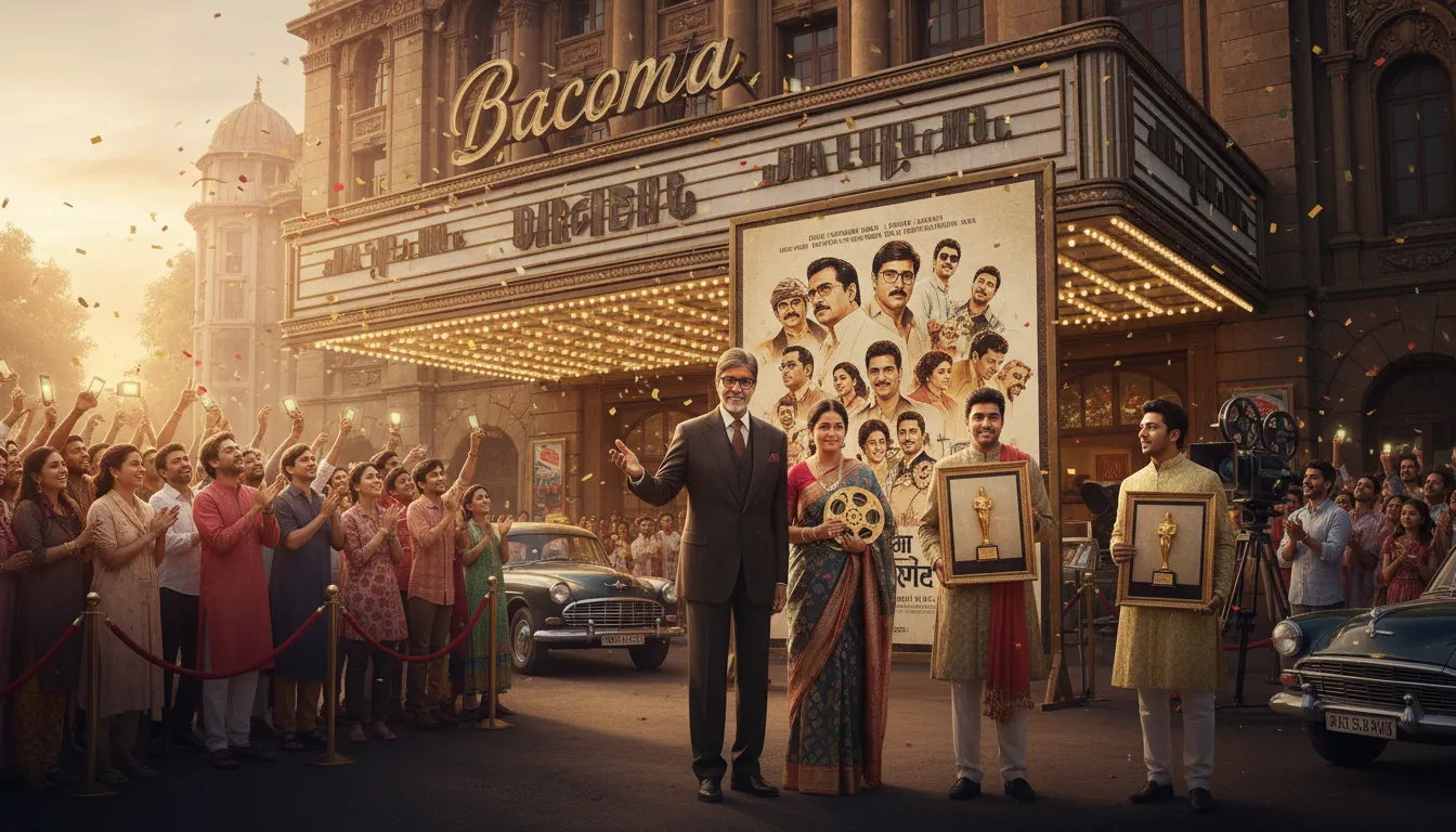 Bachchan 일러스트: A famous Indian film family.
