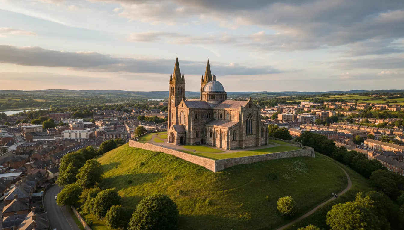 Illustration von Armagh: A city in Northern Ireland.