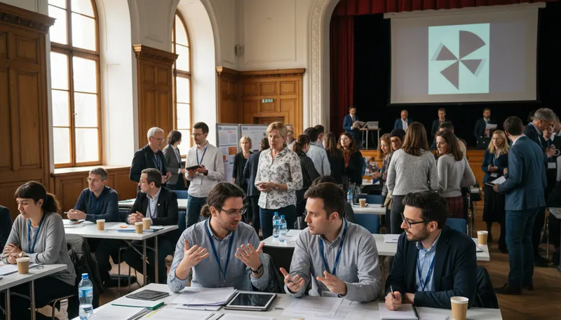 Illustration of academia: The environment or community of educational institutions.
