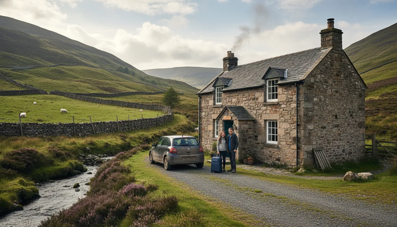 renfrewshireのイラスト：A county in Scotland with scenic views.