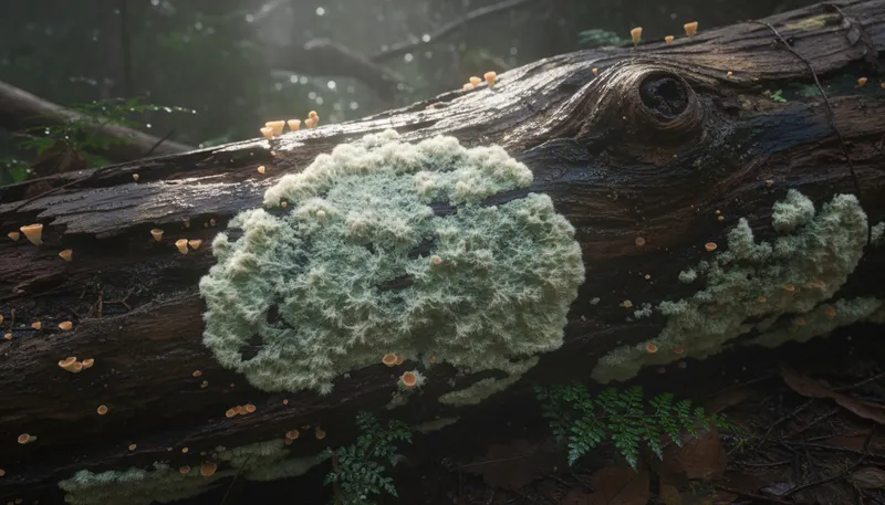 Illustration of fungus: A type of organism, like mold or mushrooms.