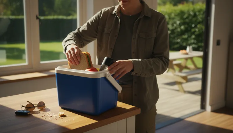 Illustration of colman: A brand known for portable food containers.