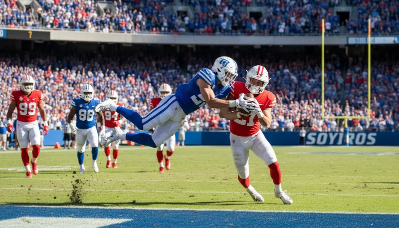 Illustration of interception: The act of stopping something before reaching its goal.