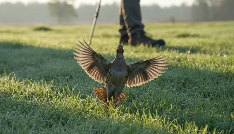 Illustration of partridge: A type of bird often found in fields.