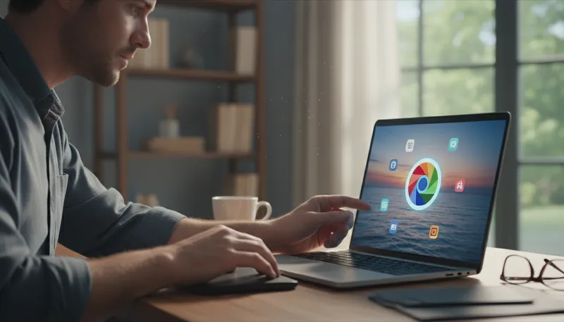 Illustration of chrome: a type of web browser