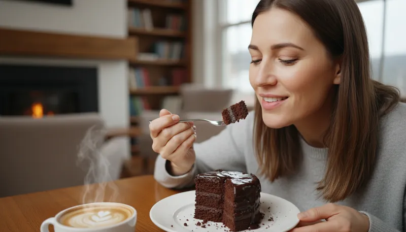 Illustration of chocolate: A sweet food made from cocoa.