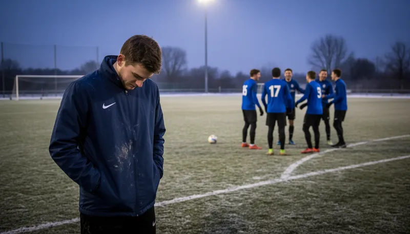Illustration of leave someone out in the cold: exclude someone from a group or activity.