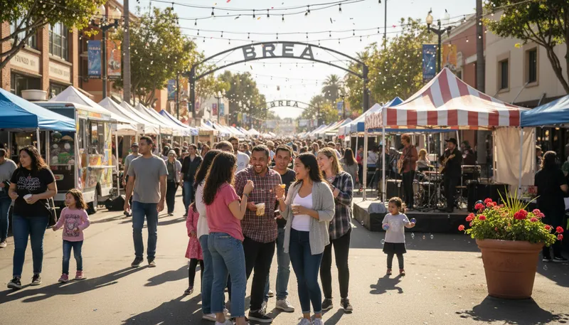 Illustration of brea: A city in California known for its parks.