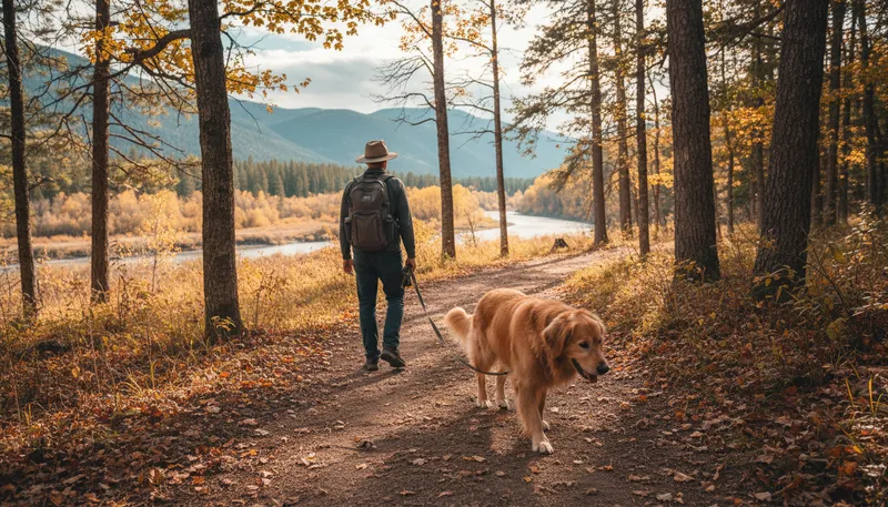 Illustration of trail: to follow behind someone or something