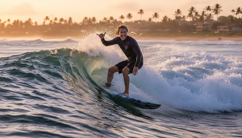 Illustration of shaka: A Hawaiian gesture of friendship.