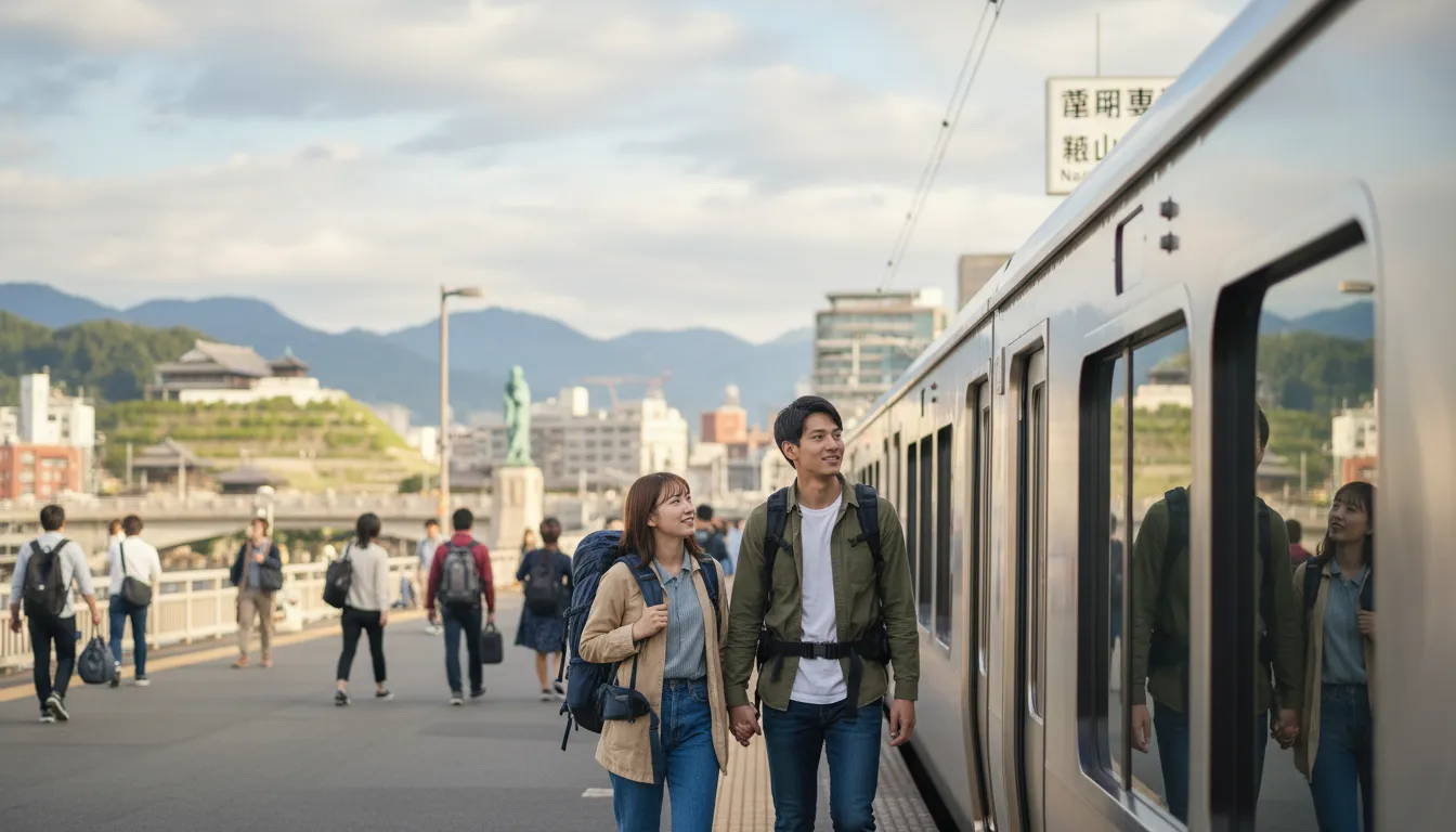Nagasaki 일러스트: Japanese city affected by World War II.
