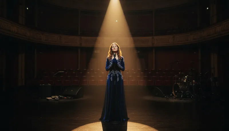 Illustration of in the spotlight: receiving public attention or focus