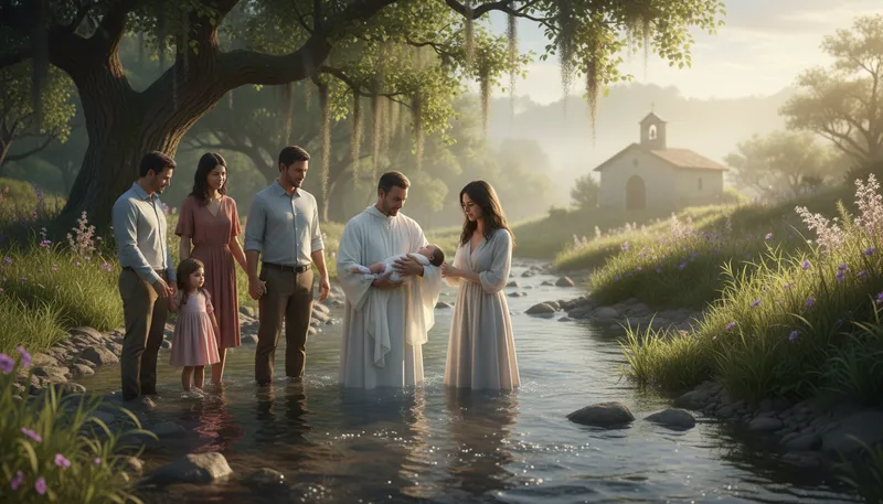 Illustration of sacrament: A religious ceremony or act of significance.