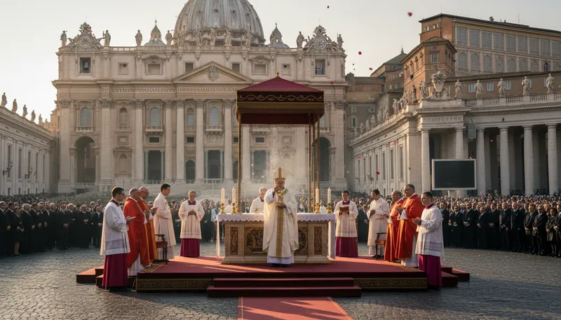 Illustration of papacy: The office of the Pope.