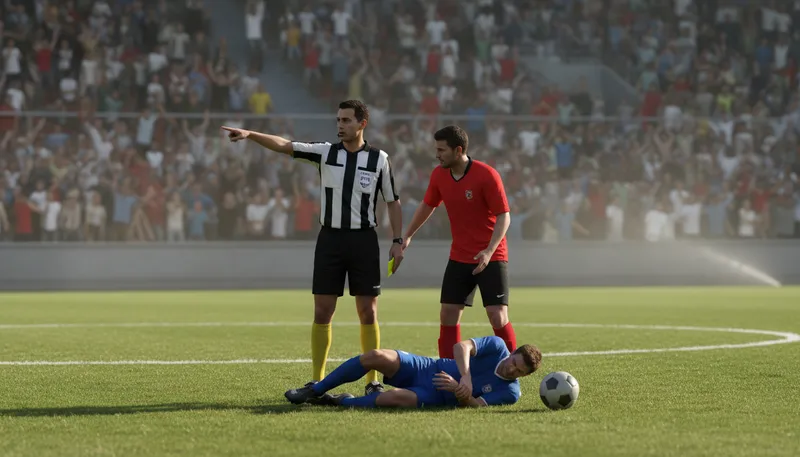 Illustration of penalty: a punishment for breaking a rule.