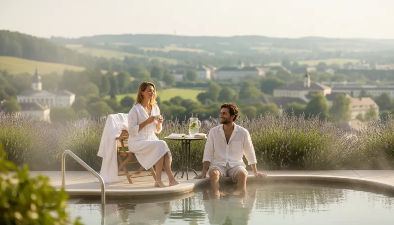 Illustration of baden: A city in Germany known for spa culture.