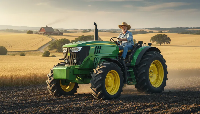 Illustration of deere: a brand of agricultural machinery
