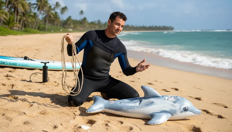 Illustration of flog the dolphin: A euphemism for male masturbation.