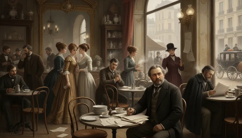 Illustration of balzac: A French novelist known for his detailed characters.