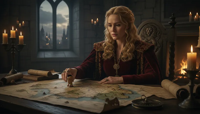 Illustration of cersei: A character from a popular fantasy series.