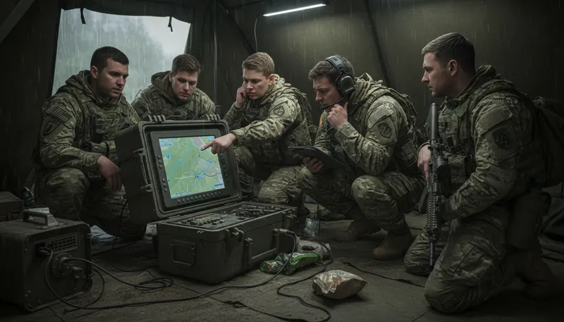 Illustration of mcs: military communication system