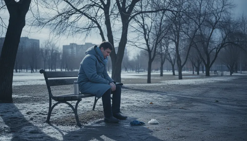 Illustration of have the blues: feel sad or depressed