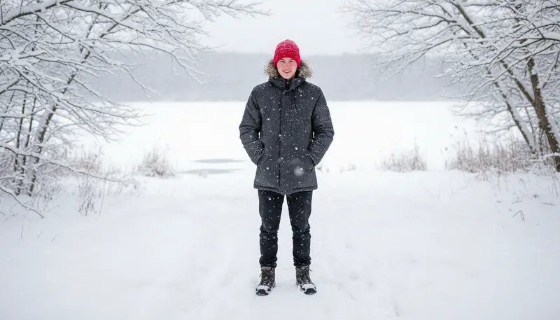 Illustration of bennie: A knitted cap, often worn in winter.