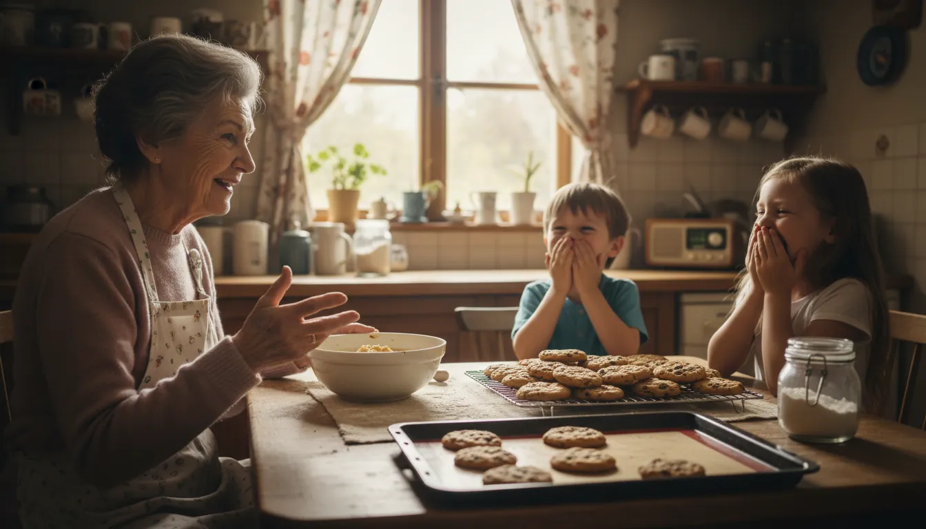 grandma 的插圖：an informal term for a parent's mother