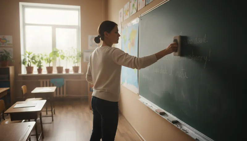 Illustration of chalkboard: A board used for writing with chalk.