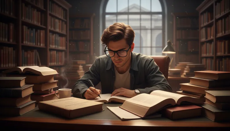 Illustration of nerdy: Excessively interested in academic or technical subjects.