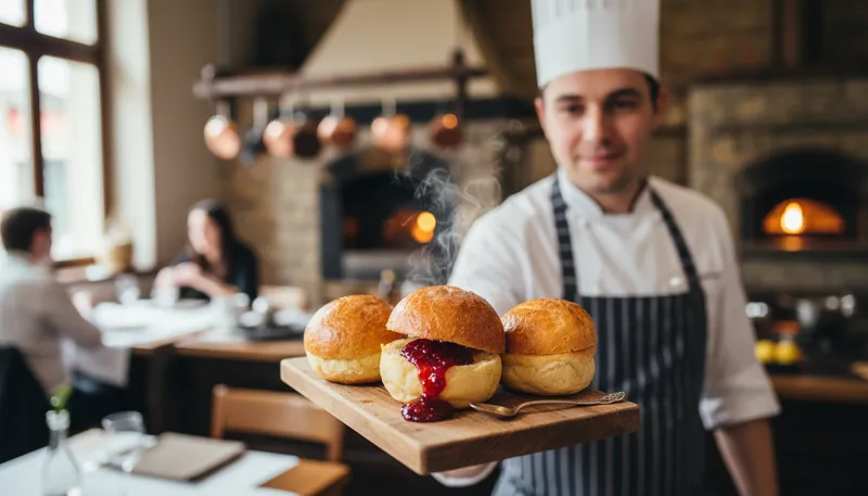 Illustration of brioche: A soft, sweet bread made with eggs and butter.