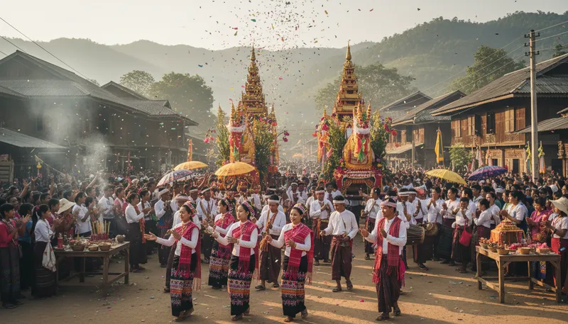 Illustration of shan: ethnic group in Myanmar