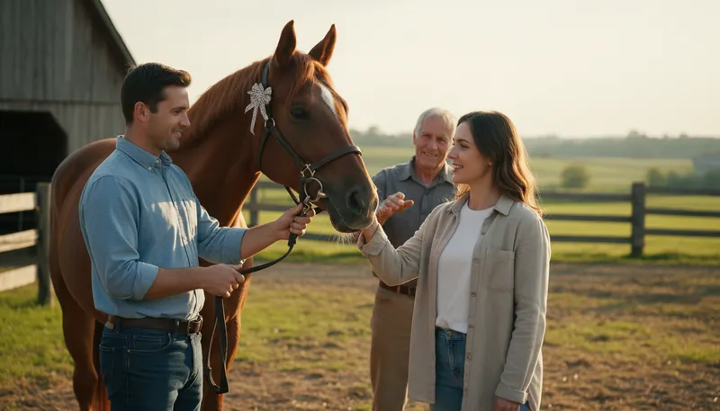 Illustration of gift horse: a gift that should not be criticized