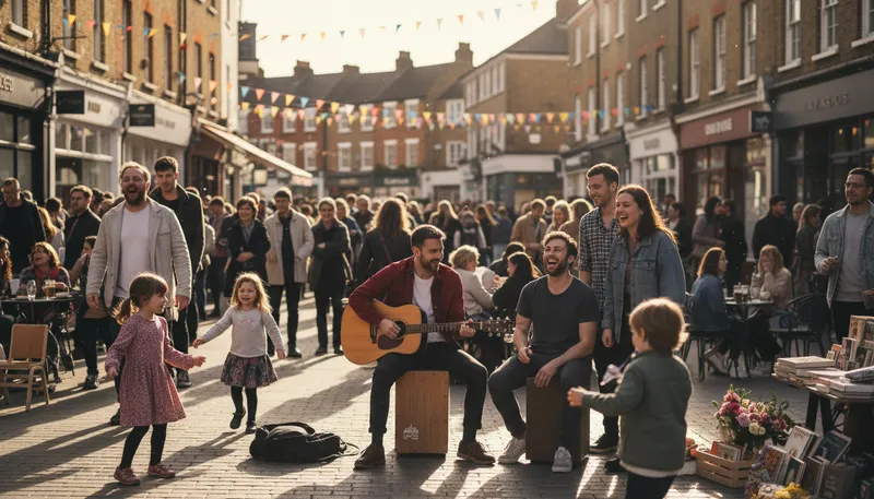 Illustration of kilburn: An area in North West London.