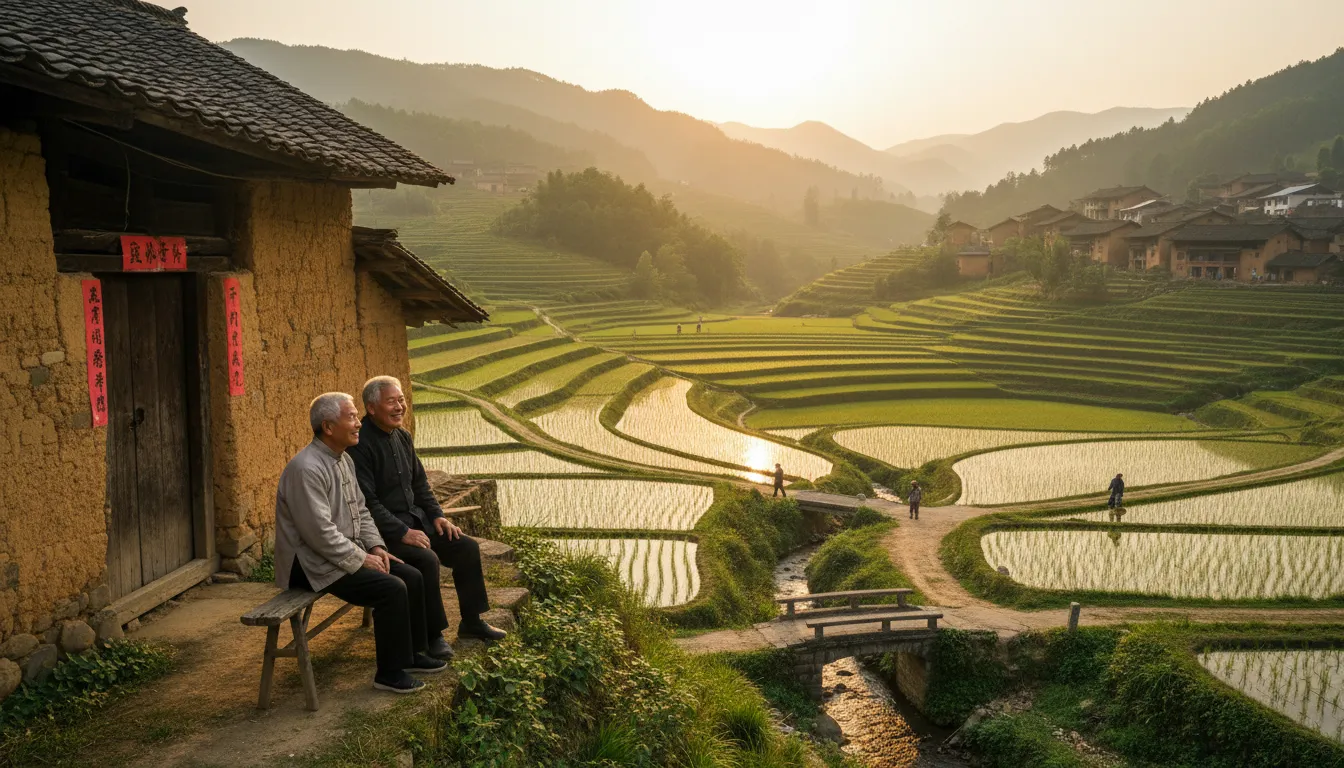 Illustration de Hsien : a district or county in China