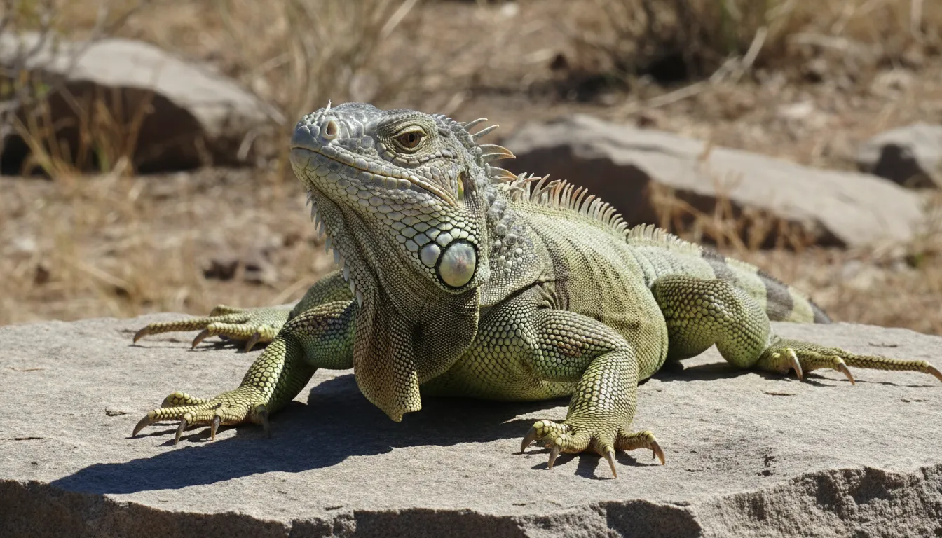 Illustration of cold-blooded: Having a body temperature that changes with the surrounding air or water.