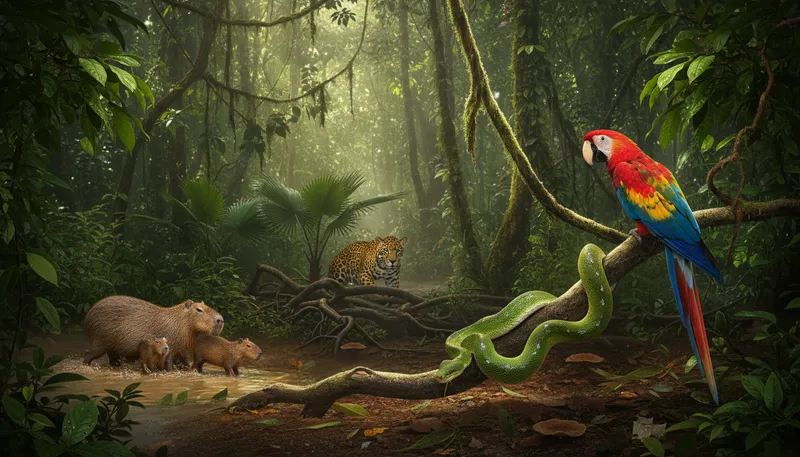 Illustration of suriname: A small country on the northeastern coast of South America.