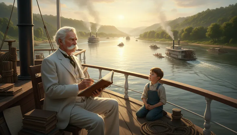 Illustration of clemens: Mark Twain's real name was Samuel Clemens.