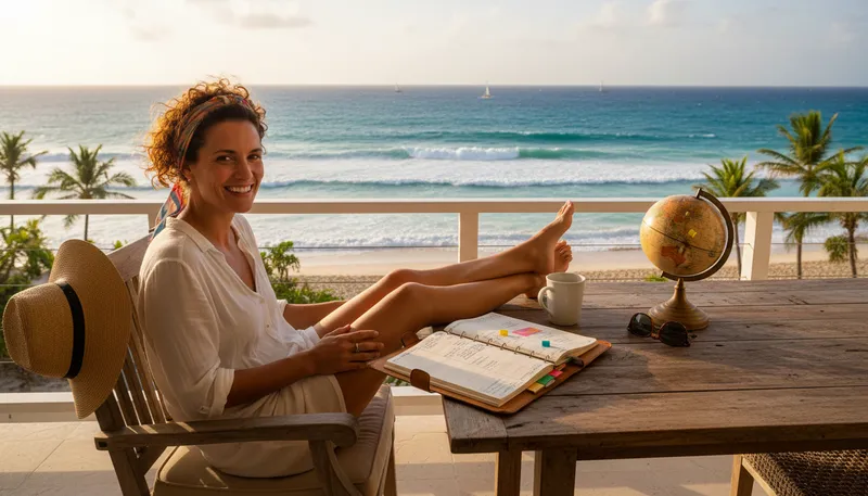 Illustration of vaca: Spanish word for vacation or holiday.