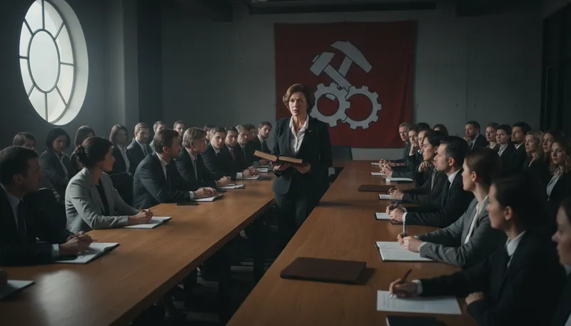 Illustration of leninist: Relating to the political theories of Lenin.