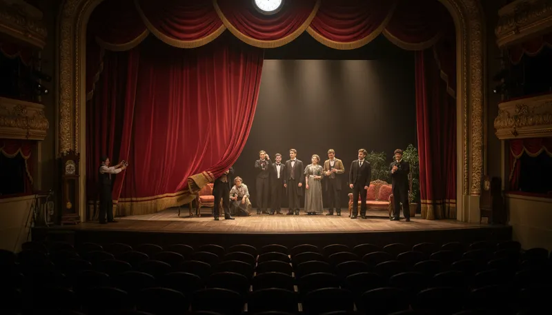 Illustration of act: a division of a play or performance.